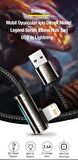 Baseus Super Şarj 1Mt Led Işıklı L Tip İphone Oyuncu Şarj Kablosu İphone 11 12 13 14 Pro Max Şarj Kablosu 