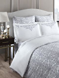 Doğal ve Parlak Nevresim Takımı Luna Saten Linen Serisi 160x220
