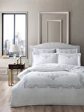 Doğal ve Parlak Nevresim Takımı Luna Saten Linen Serisi 160x220