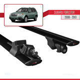 Subaru Forester 3 (SH) 2008-2013 Arası ile Uyumlu HOOK Model Ara Atkı Tavan Barı Siyah 2 Adet