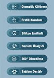 Coofbe Sarsıntı Önleyici Otomatik Kilitli Gidon Motosiklet Tutucu Bisiklet Tutucu Scooter Tutucu Yatay Dikey