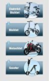 Coofbe Sarsıntı Önleyici Otomatik Kilitli Gidon Motosiklet Tutucu Bisiklet Tutucu Scooter Tutucu Yatay Dikey