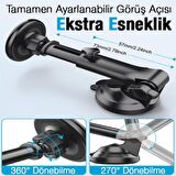 Coofbe Teleskopik Magsafe İphone 12 12 Pro Max Araç Tutucu Torpido Üzeri Araç Tutucu Ön Cam Araç Tutucu Vakumlu