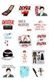 Dexter Sticker Seti - 15 Sticker - Telefon, Bilgisayar Ve Diğer Yüzeylere Uygun