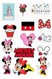 Mickey Mouse -Disney Baskılı  Özel Tasarım Sticker Seti 14'lü