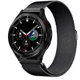 Megafox Amazfit GTR 42 mm 20 mm Uyumlu Hasır Metal Kordon Mıknatıslı Tel Örgü Kayış Bileklik