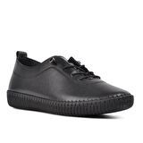 Voyager 7230 Siyah Kadın Günlük Hakiki Deri Ayakkabı