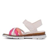 Şiringenç 001 Beyaz-Pembe Çocuk Sandalet