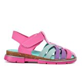 Şiringenç 003 Fuşya-Pembe-Mor Comfort Kız Çocuk Sandalet