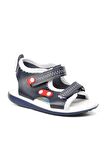 Şiringenç 22Y05 Lacivert-Kırmızı-Beyaz Comfort Erkek Çocuk Sandalet