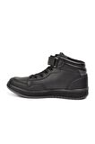 Po-10302-F Siyah Bilek Boy Çocuk Hi Sneaker