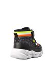 Pepino 1342-P Siyah-Fosfor Sarı Kız Çocuk Sneaker Bot
