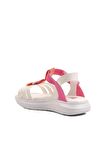 Ayakmod Şng 8020-F Beyaz-Fuşya-Pembe Kız Çocuk Sandalet