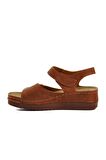 Ayakmod 07-109 Rr Taba Kadın Dolgu Topuk Sandalet