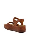 Ayakmod 07-109 Rr Taba Kadın Dolgu Topuk Sandalet