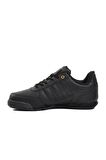 Walkway Effective PU Siyah-Altın Bağcıklı Erkek Sneaker