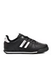 Walkway Effective PU Siyah-Beyaz Bağcıklı Erkek Sneaker