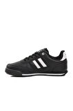 Walkway Effective PU Siyah-Beyaz Bağcıklı Erkek Sneaker