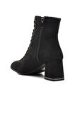 Ayakmod 336129 Siyah Süet Kadın Topuklu Bot