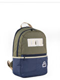 United Colors Of Benetton 03859 Çanta Haki-Lacivert  Unisex Okul Çantası
