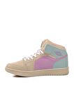 Walkway Sloga Hı Bej-Lila-Yeşil Unisex Hi Sneaker