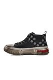 Marcomen 152-18220 Siyah Hakiki Deri Erkek Hi Sneaker