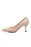 Ayakmod 357069 Bej Kadın Taşlı Stiletto