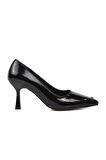Ayakmod 357069 Siyah Kadın Taşlı Stiletto