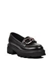 Ayakmod 572335 Siyah Kadın Loafer Ayakkabı
