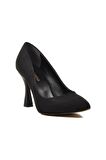 Ayakmod 289236 Siyah Süet Kadın Stiletto