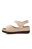 Ayakmod 07-109RR Bej Kadın Sandalet