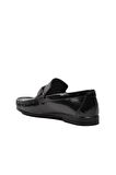 Pierre Cardin 25104 Siyah Rugan Hakiki Deri Erkek Loafer Ayakkabı