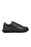 Hammer Jack Jukov 102 22095 Siyah-Siyah Hakiki Deri Erkek Sneaker