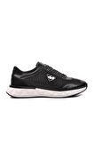 Marcomen 152-19498 Siyah-Beyaz Hakiki Deri Erkek Sneaker