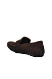 Ayakmod D7218 Kahve Nubuk Hakiki Deri Erkek Loafer Ayakkabı