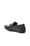 Ayakmod D7218 Lacivert Hakiki Deri Erkek Loafer Ayakkabı
