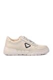 Marcomen 152-19503 Kırık Beyaz Hakiki Deri Erkek Sneaker