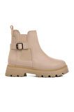 Ayakmod 677008 Bej Slip-On Kadın Bot