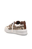 Ayakmod Premium 1306 Kahve-Beyaz Hakiki Deri Erkek Sneaker