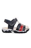 Ayakmod 24-417-B Lacivert-Beyaz-Kırmızı Ortopedik Çocuk Sandalet