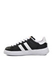 Ayakmod B-573 Siyah-Beyaz Bağcıklı Unisex Sneaker