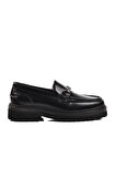 Ayakmod Premium 7710 Siyah Açma Hakiki Deri Erkek Loafer Ayakkabı