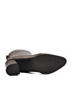 Ayakmod DS-30 Kahve Hakiki Deri İçi Polarlı Memory Foam Kadın Topuklu Bot
