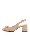 Ayakmod 312361 Z Bej Kadın Topuklu Ayakkabı
