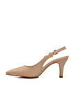 Ayakmod 312390 Z Bej  Kadın Topuklu Ayakkabı