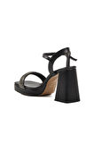 Ayakmod 336535 Z Siyah Kadın Platform Topuk Sandalet