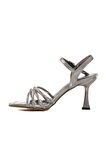 Ayakmod 655358 Z Platin  Kadın Abiye Ayakkabı Stiletto