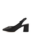 Pierre Cardin PC-54727 Z Siyah Kadın Abiye Ayakkabı Stiletto