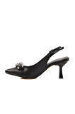 Pierre Cardin PC-54739 Z Siyah Kadın Abiye Ayakkabı Stiletto