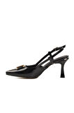 Pierre Cardin PC-54707 Z Siyah  Kadın Abiye Ayakkabı Stiletto